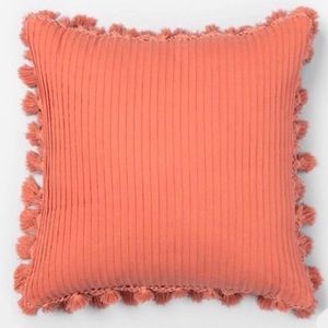 Opal house coral throw pillow